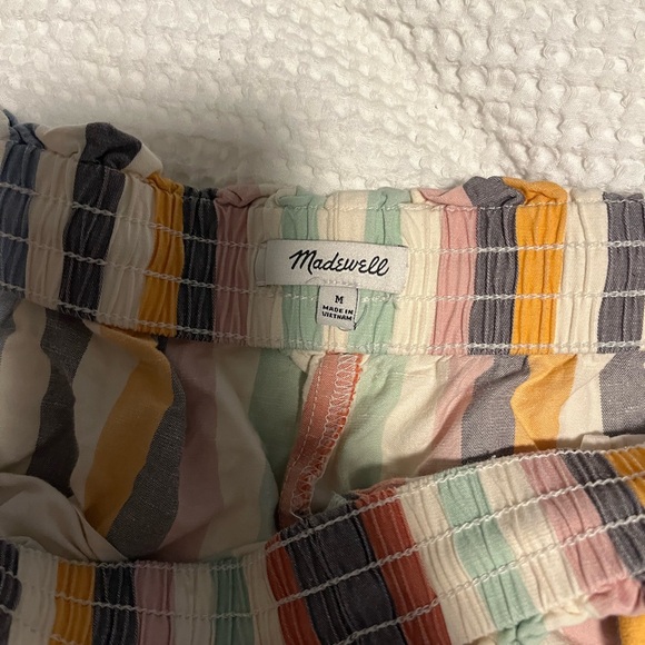 Madewell Striped Multicolor Women's Shorts - Picture 3 of 3
